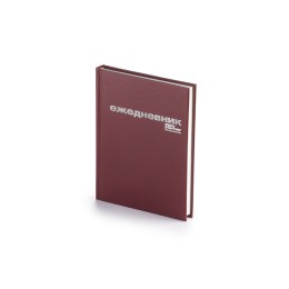 Ежедневник А6 недатированный «Бумвинил», бордовый