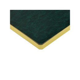 Ежедневник недатированный А5 "Megapolis Nebraska Flex", зеленый с золотым обрезом