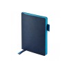 Ежедневник недатированный А5 «Boston», темно-синий (голубой обрез)