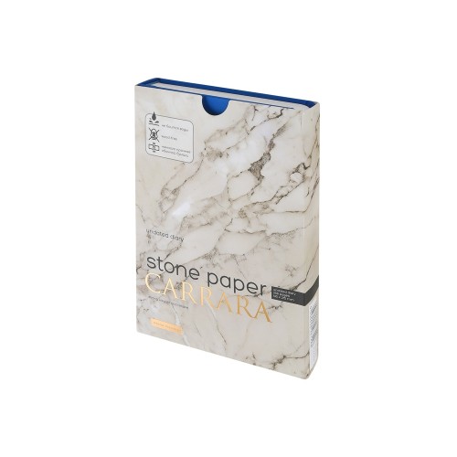 Ежедневник с каменной бумагой недатированный А5 "Carrara", синий