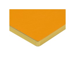 Ежедневник недатированный А5 "Megapolis Nebraska Flex", оранжевый с золотым обрезом