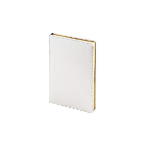 Ежедневник недатированный А5 "Sidney Nebraska", белый (золотой обрез)