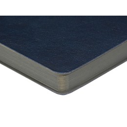 Ежедневник недатированный А5 «Boston», темно-синий (серый обрез)