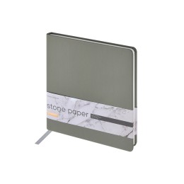 Еженедельник с каменной бумагой А5+ "Carrara", серый