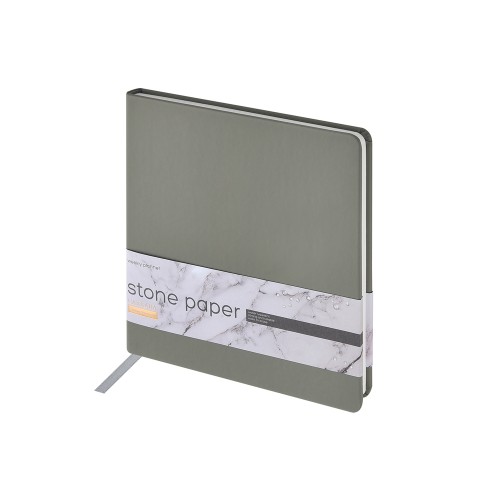 Еженедельник с каменной бумагой А5+ "Carrara", серый