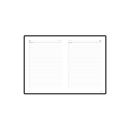 Ежедневник недатированный А4 "Sidney Nebraska", синий (золотой обрез)