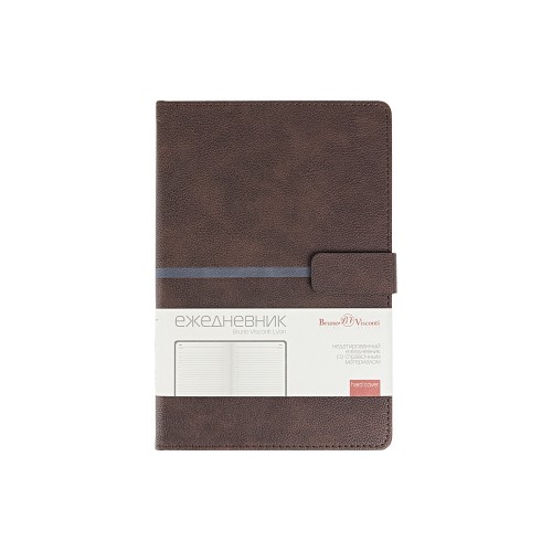 Ежедневник недатированный А5 "Lyon", коричневый