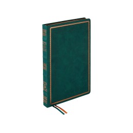 Ежедневник недатированный А4 "Royal", зеленый с бронзовым срезом