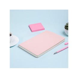 Ежедневник А5 недатированный «Megapolis Velvet Flex», зефирный розовый