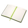 Бизнес блокнот "Bossy" с цветным срезом, твердая обложка, 128 листов, черный и зеленое яблоко