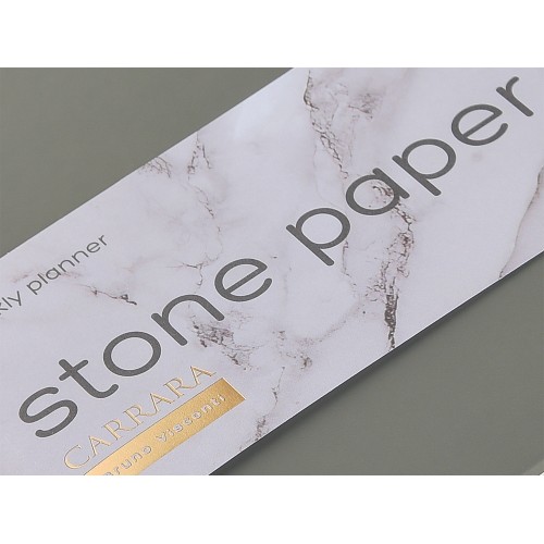 Еженедельник с каменной бумагой А5+ "Carrara", серый