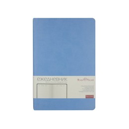 Ежедневник А5 недатированный «Megapolis Velvet Flex», небесно-голубой