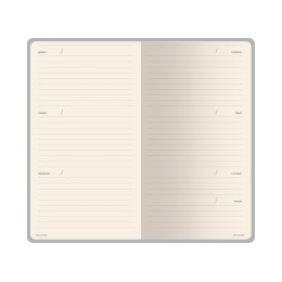 Еженедельник недатированный А6 "Zefir"с нашивкой, сиреневый