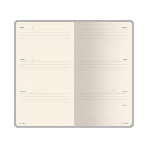 Еженедельник недатированный А6 "Zefir"с нашивкой, сиреневый