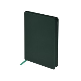 Ежедневник А5 "Megapolis Color" soft-touch, темно-зеленый