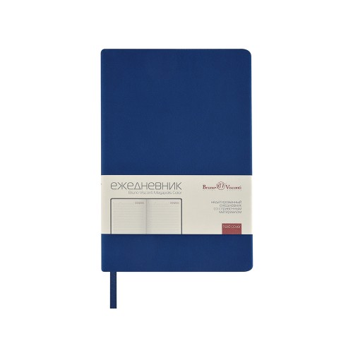 Ежедневник А5 "Megapolis Color New" soft-touch, синий