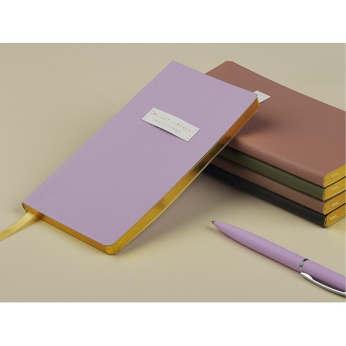 Еженедельник недатированный А6 "Total beige" с нашивкой, бежевый