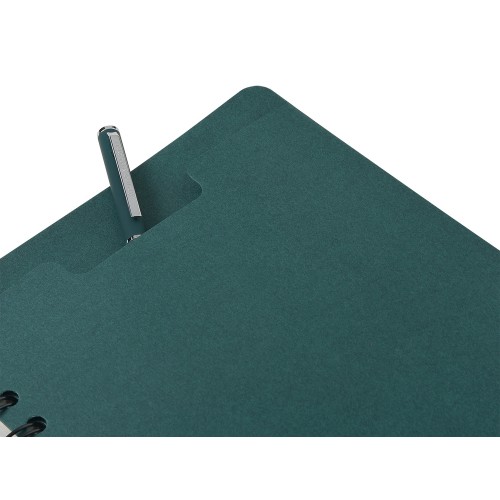 Ежедневник недатированный на гребне А5 "Pragmatic", темно-зеленый