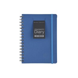 Ежедневник недатированный на гребне А5 "Pragmatic", синий (Р)
