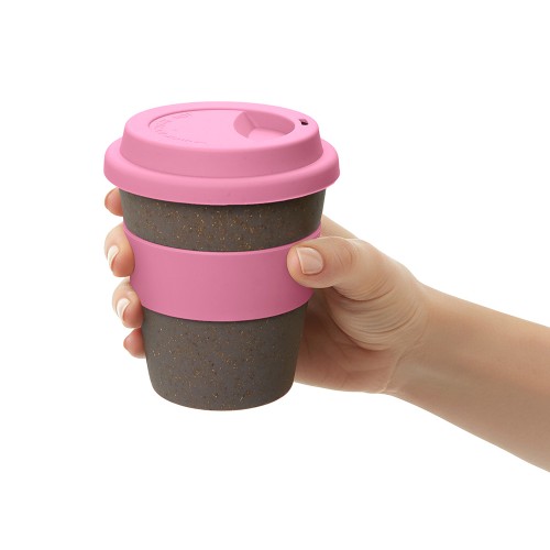 Стакан с силиконовой крышкой "Cafe", dust pink