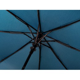 Зонт-полуавтомат Roof с куполом из переработанного пластика, морская волна 3025C