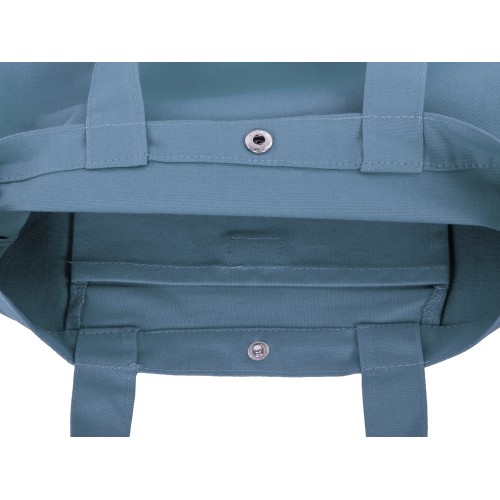 Сумка Helfer из хлопка на кнопке с регулирующейся лямкой, антрацит