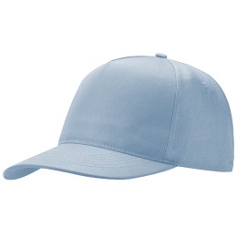 Бейсболка "Poly" 5-ти панельная 120гр, небесно-голубой