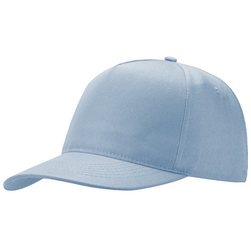 Бейсболка "Poly" 5-ти панельная 120гр, небесно-голубой