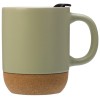 Кружка Denpasar с пробковым дном и крышкой, цветная с двух сторон, оливковый