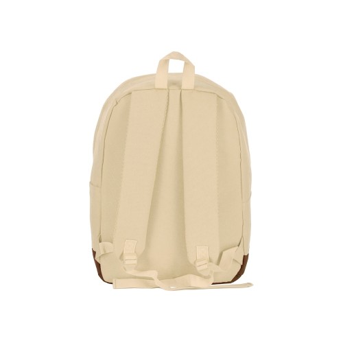 Рюкзак Shammy с эко-замшей для ноутбука 15", молочный