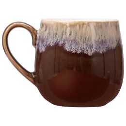 Кружка с вулканическим эффектом по краю Etna, 440 мл, бургунди