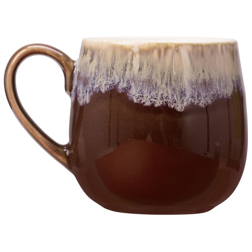 Кружка с вулканическим эффектом по краю Etna, 440 мл, бургунди