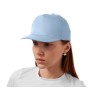 Бейсболка "Poly" 5-ти панельная 120гр, небесно-голубой