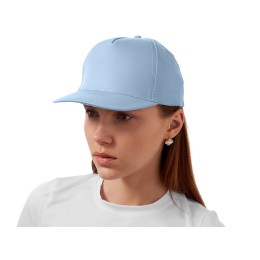 Бейсболка "Poly" 5-ти панельная 120гр, небесно-голубой