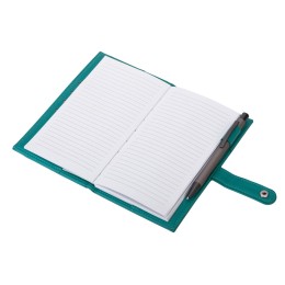 Блокнот-кошелек с сменным блоком А6 "Wall Street", 64 листа, бирюзовый