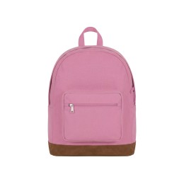 Рюкзак Shammy с эко-замшей для ноутбука 15", пыльно-розовый