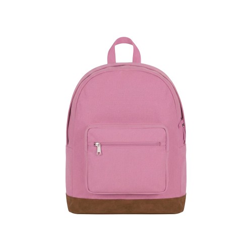 Рюкзак Shammy с эко-замшей для ноутбука 15", пыльно-розовый