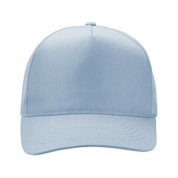 Бейсболка "Poly" 5-ти панельная 120гр, небесно-голубой