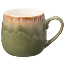 Кружка с вулканическим эффектом по краю Etna, 440 мл, оливковый