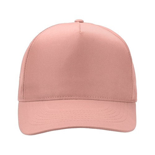 Бейсболка "Poly" 5-ти панельная 120гр, лососевый