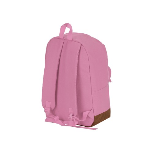 Рюкзак Shammy с эко-замшей для ноутбука 15", пыльно-розовый