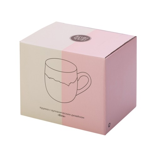 Кружка с вулканическим эффектом по краю Etna, 440 мл, бургунди