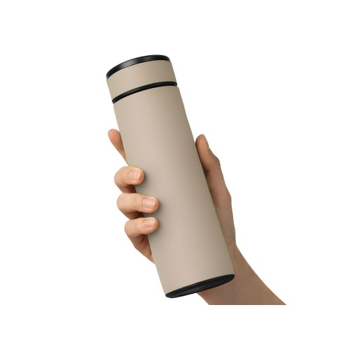 Термос «Confident» с покрытием soft-touch 420мл, бежевый