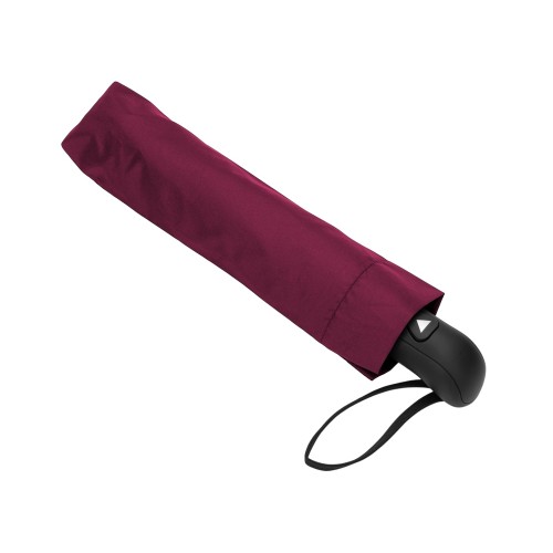 Зонт-полуавтомат Roof с куполом из переработанного пластика, бургунди 7421C