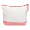 Косметичка хлопковая Cotton, белый/пыльно-розовый