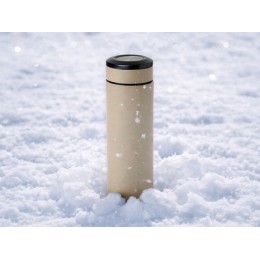 Термос «Confident» с покрытием soft-touch 420мл, бежевый