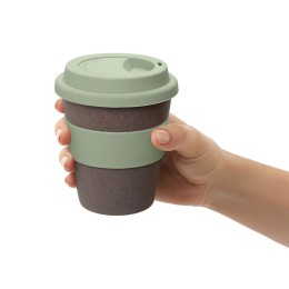 Стакан с силиконовой крышкой "Cafe", olive