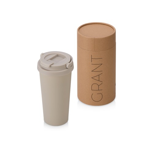 Термокружка Grant, 473мл, тубус, бежевый