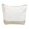 Косметичка хлопковая Cotton, белый/бежевый