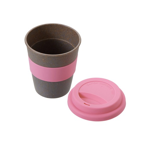 Стакан с силиконовой крышкой "Cafe", dust pink